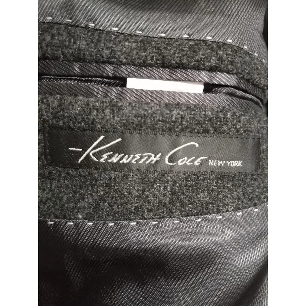 Kenneth Cole 46R Grey Wool Lined Casual Business Occasion Sport Jacket Blazer